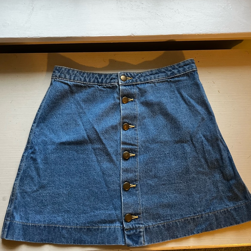 American Apparel Jean Skirt